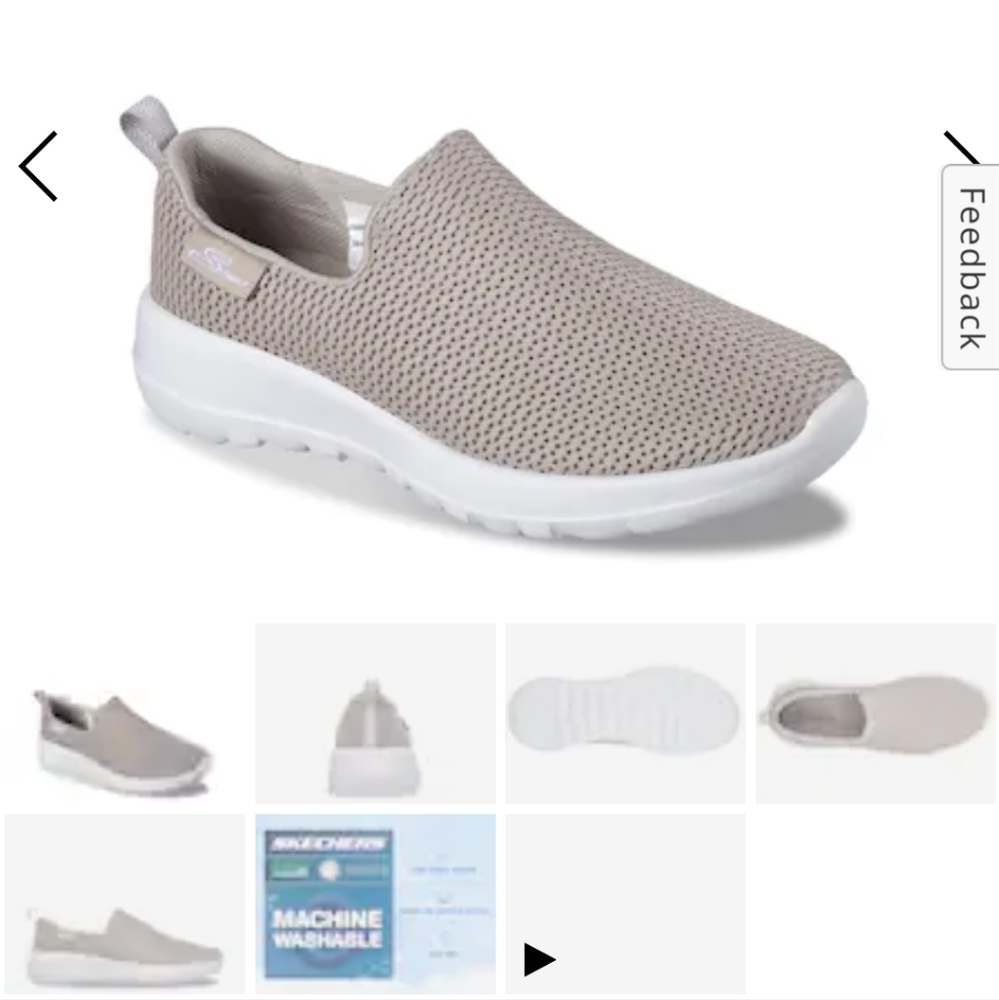 NWT 10M Womens Skechers Go Walk Joy slip on sneaker